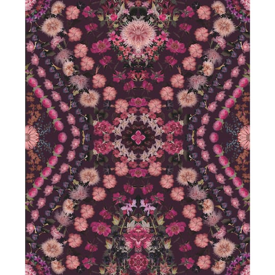 RoomMates Mr. Kate Pink Dried Flower Kaleidoscope Peel & Stick Wallpaper